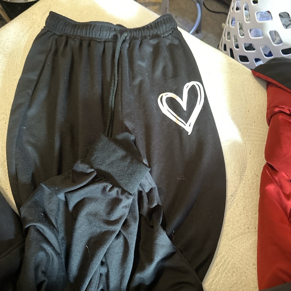 SHEIN Black Elastic Waist Joggers